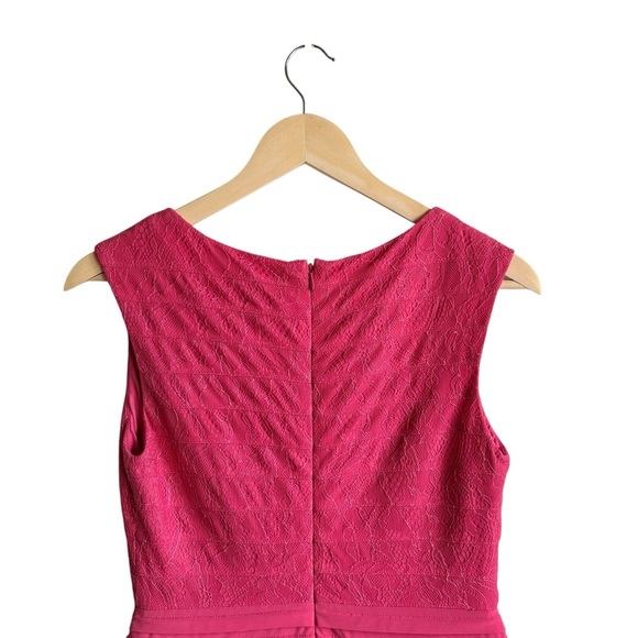 NWT Adrianna Papell Sleeveless Sheath Dress Size 2 Hot Pink - Picture 9 of 13